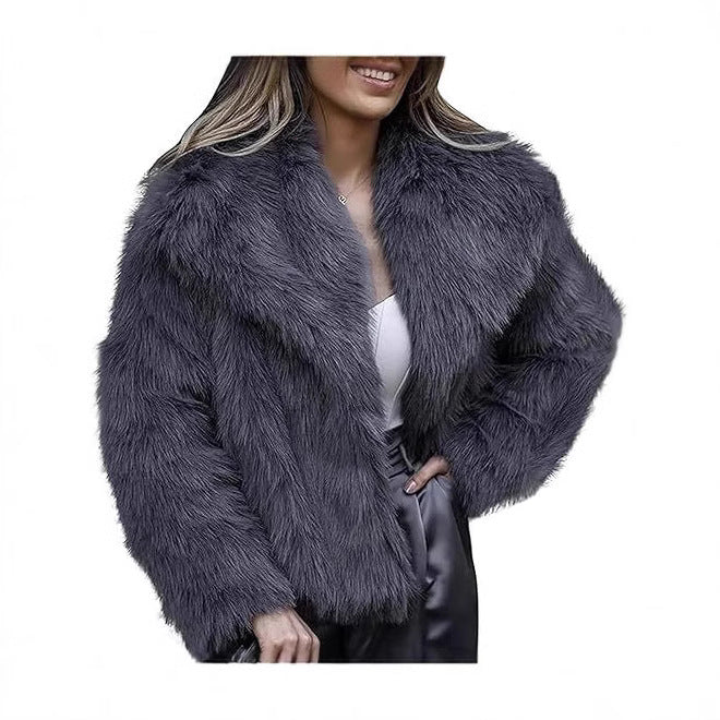Elegant Faux Fur Jacket for Women