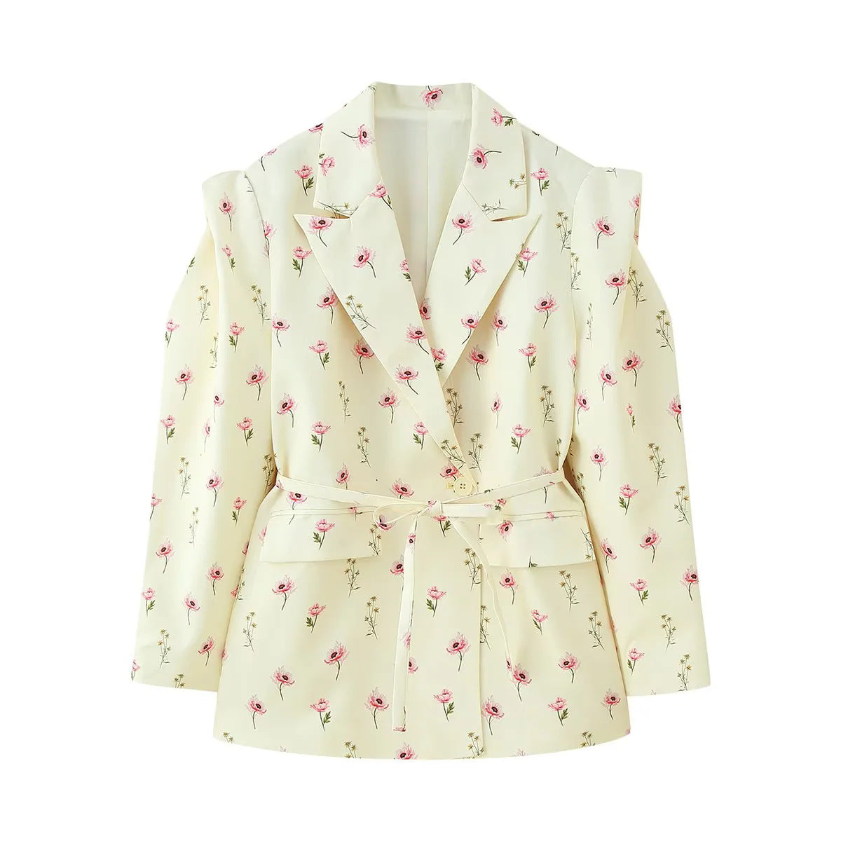 Women's Oversized Blazer Jacket Elegant with Belt