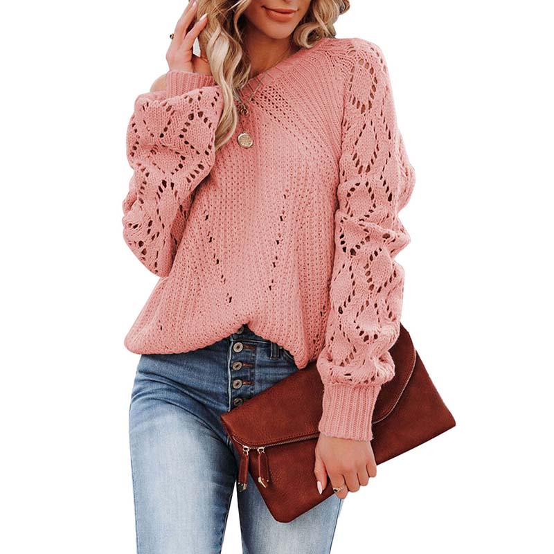 Stylish Sweaters for Women | Elegant Hollow-Knit Sweater