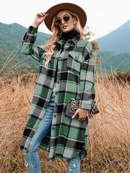 Women's Flannel Dress Plaid Pattern Wintery