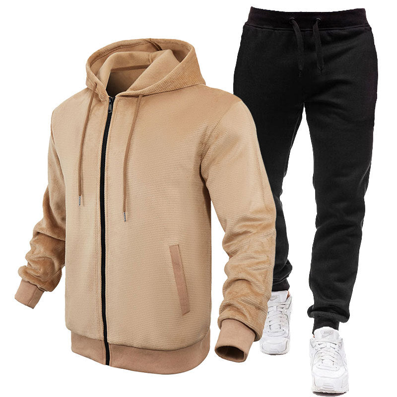 Men's Sport Suit Fleece Inner Jacket Jogging Pants