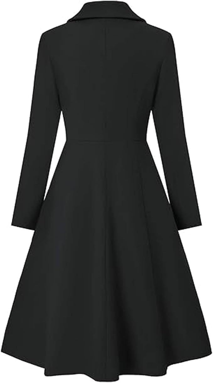 Women's Elegant Double-Breasted Oversized Coat