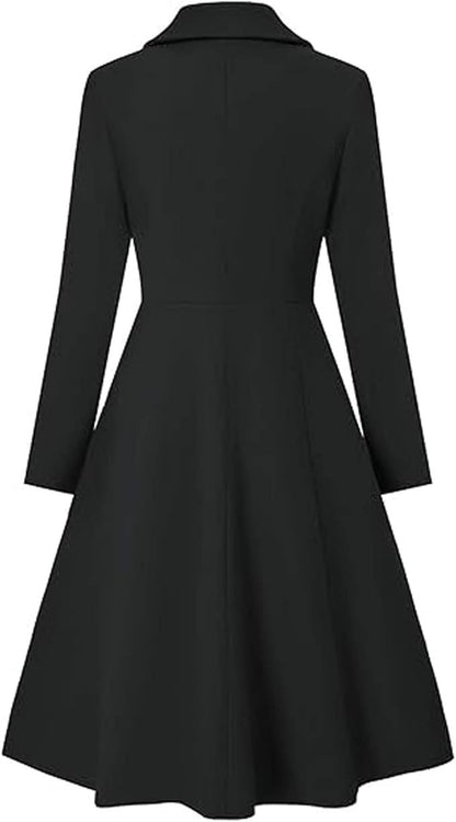 Women's Elegant Double-Breasted Oversized Coat