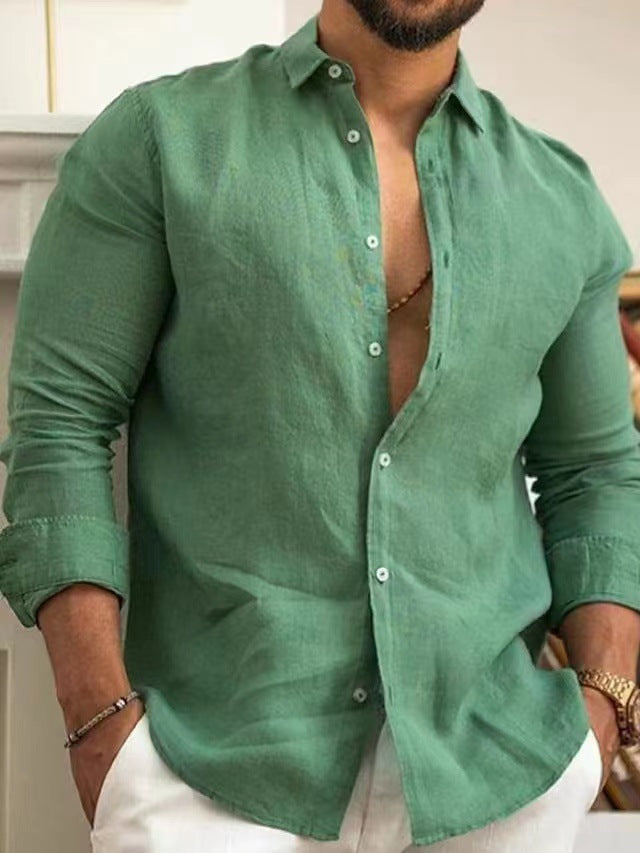 Men's Linen Shirt Summer Comfortable Elegant