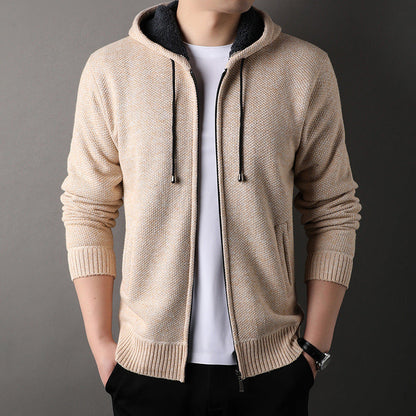 Men's Cardigan Hood Soft Lined Trendy