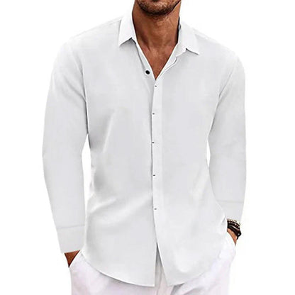 Men's Breathable Long-Sleeve Casual Shirt Modern Cut
