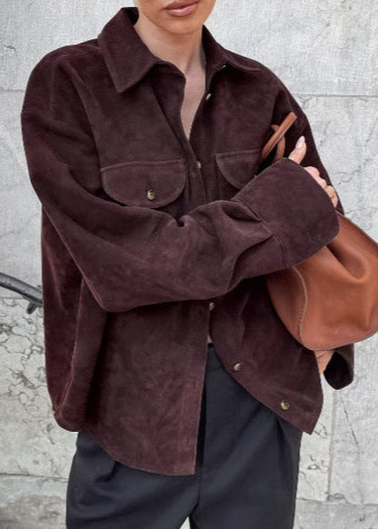 Stylish Suede Overshirt Modern