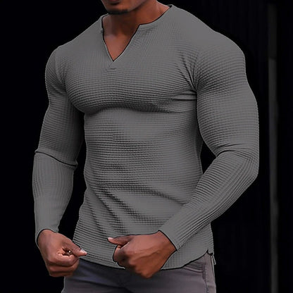 Men's Long-Sleeve Structured Elegant Shirt