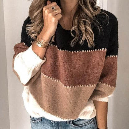 Women's Sweater Casual Striped Soft