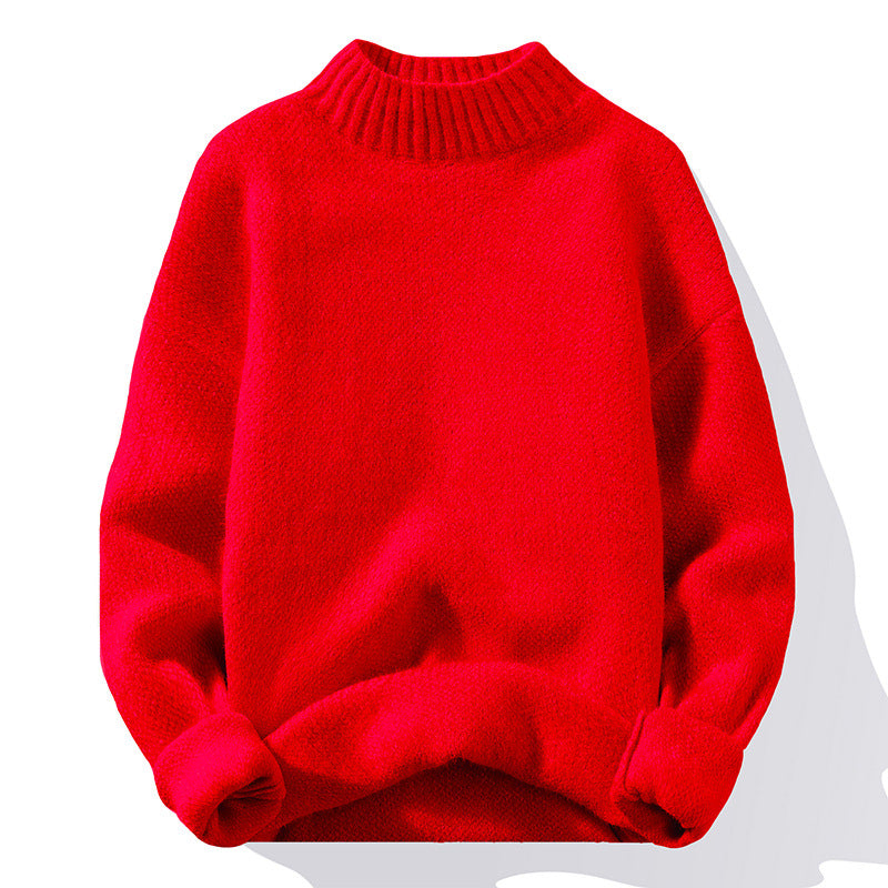 Women's Sweater High-Quality Ribbed Knit Soft Collar