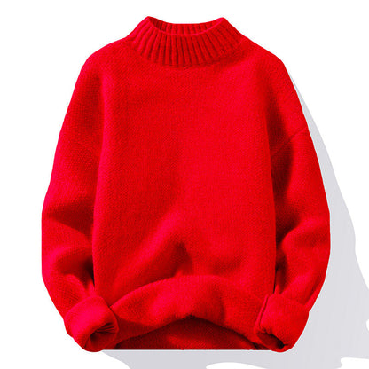 Women's Sweater High-Quality Ribbed Knit Soft Collar