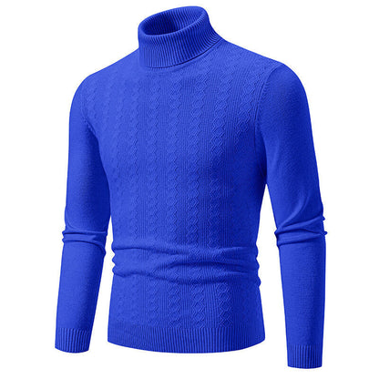Men's Turtleneck Cable Knit Sweater