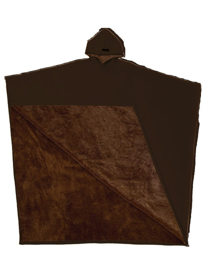 Women's Cuddly Poncho Soft Fleece Throw