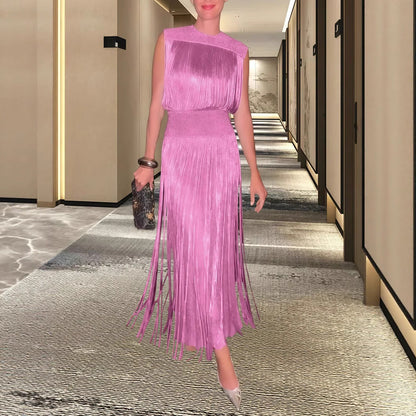 Damen Abendkleid Elegant Schwingender Saum - IdealeKleiden