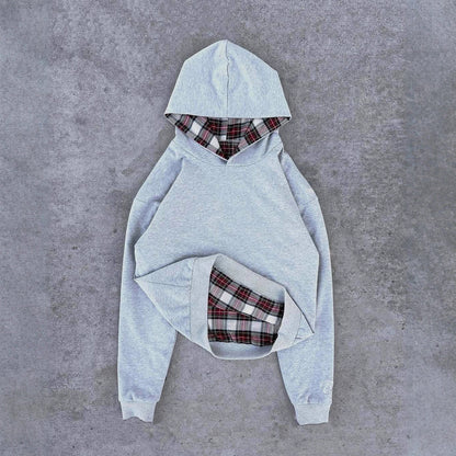 Damen Pullover Karomuster Modern Stylish - IdealeKleiden