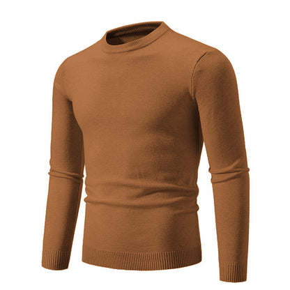 Fine Men's Round Neck Sweater Elegant Design