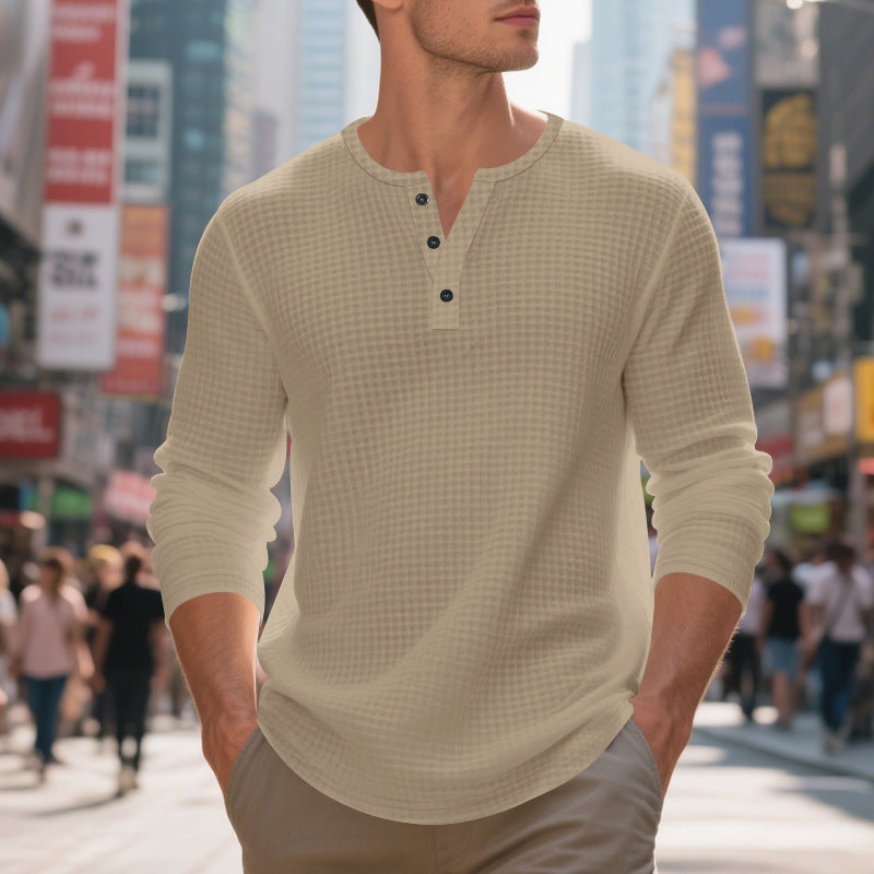 Men's Long Sleeve Shirt Elegant Modern Style
