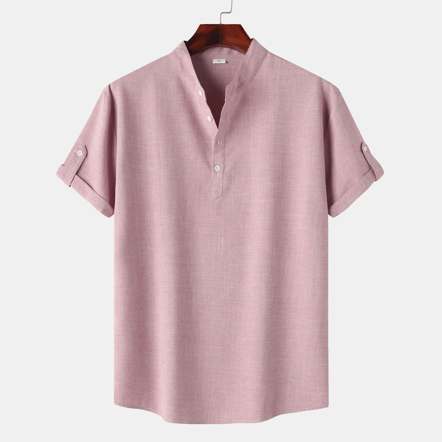Men's Short-Sleeve Henley Shirt