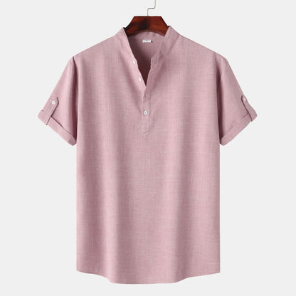 Men's Short-Sleeve Henley Shirt