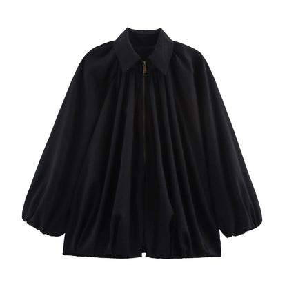 Women's Blouse Oversized Lightweight Ruffle Design