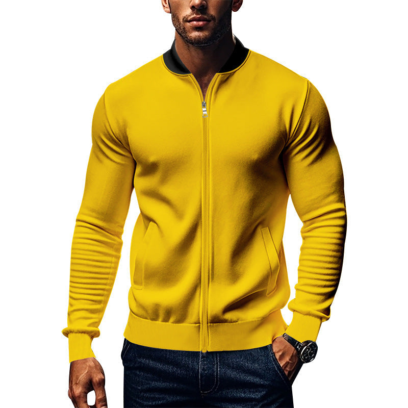 Men's Sporty Modern Style Bomber Jacket