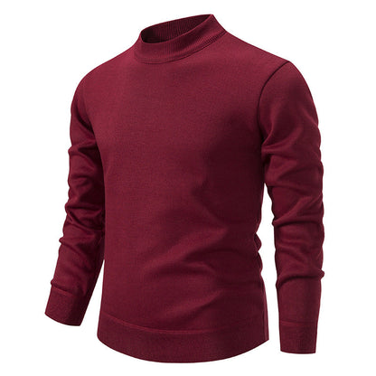 Herren Strickpullover Modern Stehkragen Elegante Optik