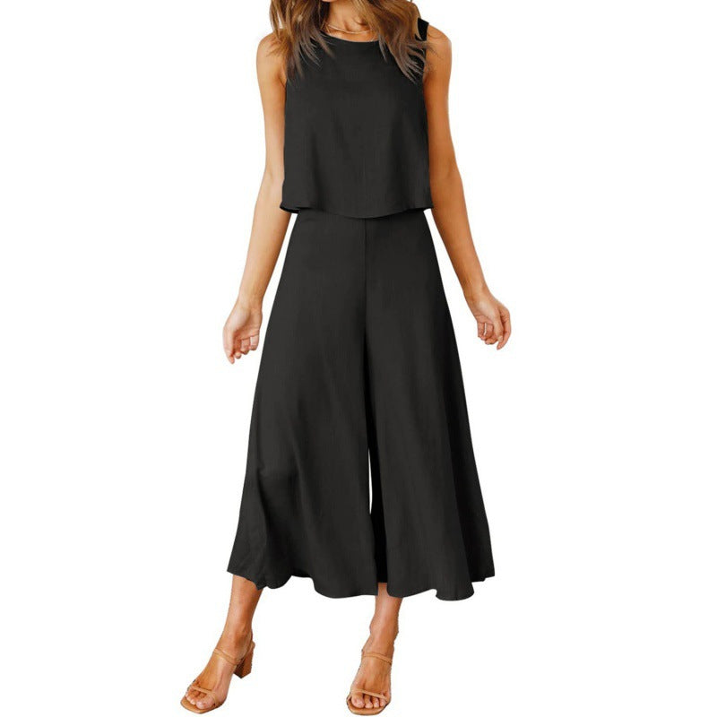 Women's Jumpsuit Elegant Flowing Wide Leg