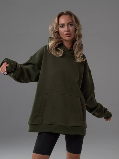 Women's Oversized Hoodie Snuggly Soft With Kangaroo Pocket