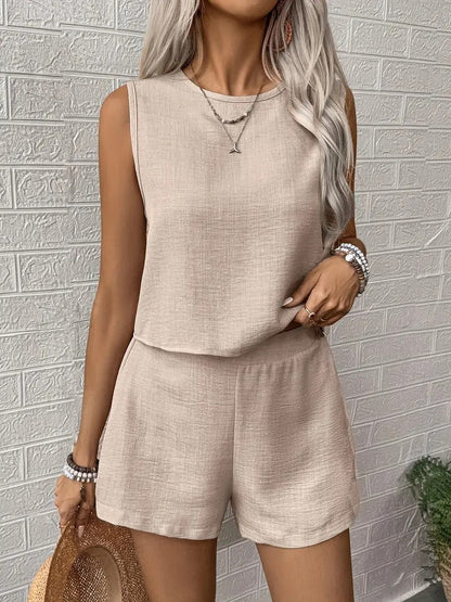 Women's Sports Set Top and Shorts Comfortable Summer Set