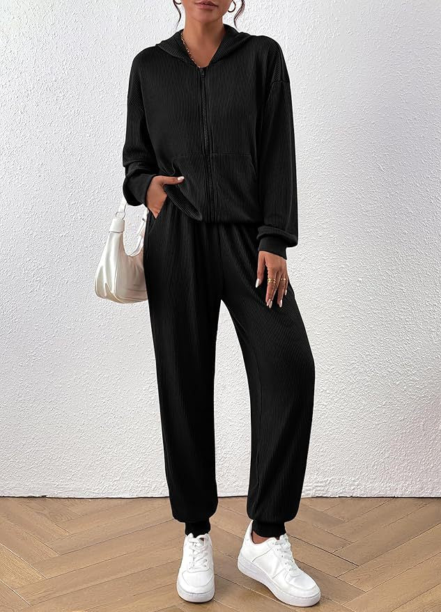 Women's Sporty Casual Hoodie Jogger Set