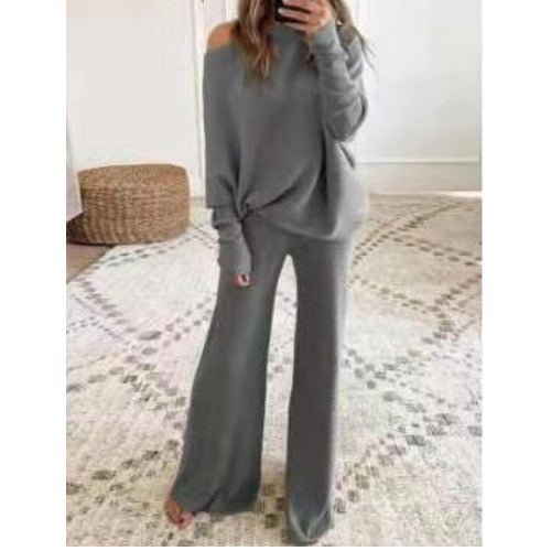 Women's Lounge Set Soft Off-Shoulder Comfort