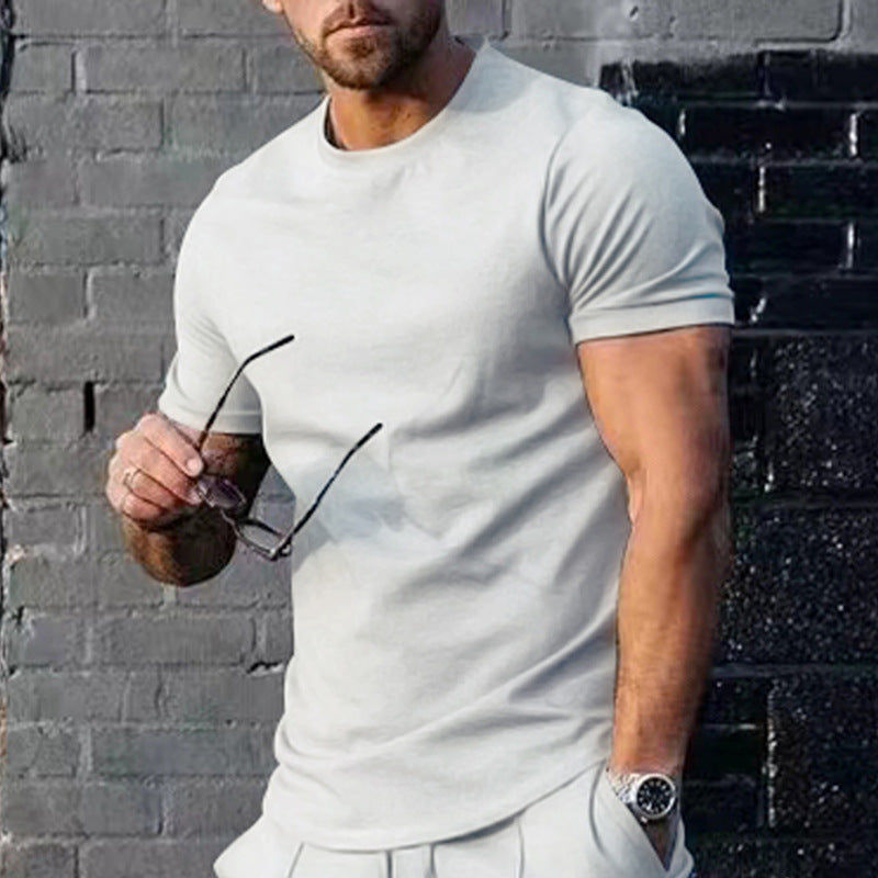Men's T-Shirt Round Neck Cotton Comfortable