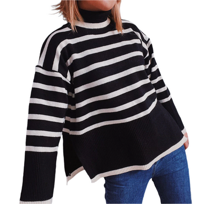 Striped Men's Sweaters Warm and Comfortable