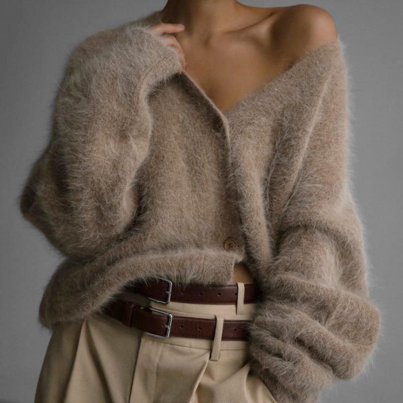 Weicher Damen Cardigan Oversized Gemütlich - IdealeKleiden