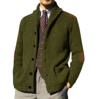 Men's Knitted Cardigan Soft Modern Shawl Collar