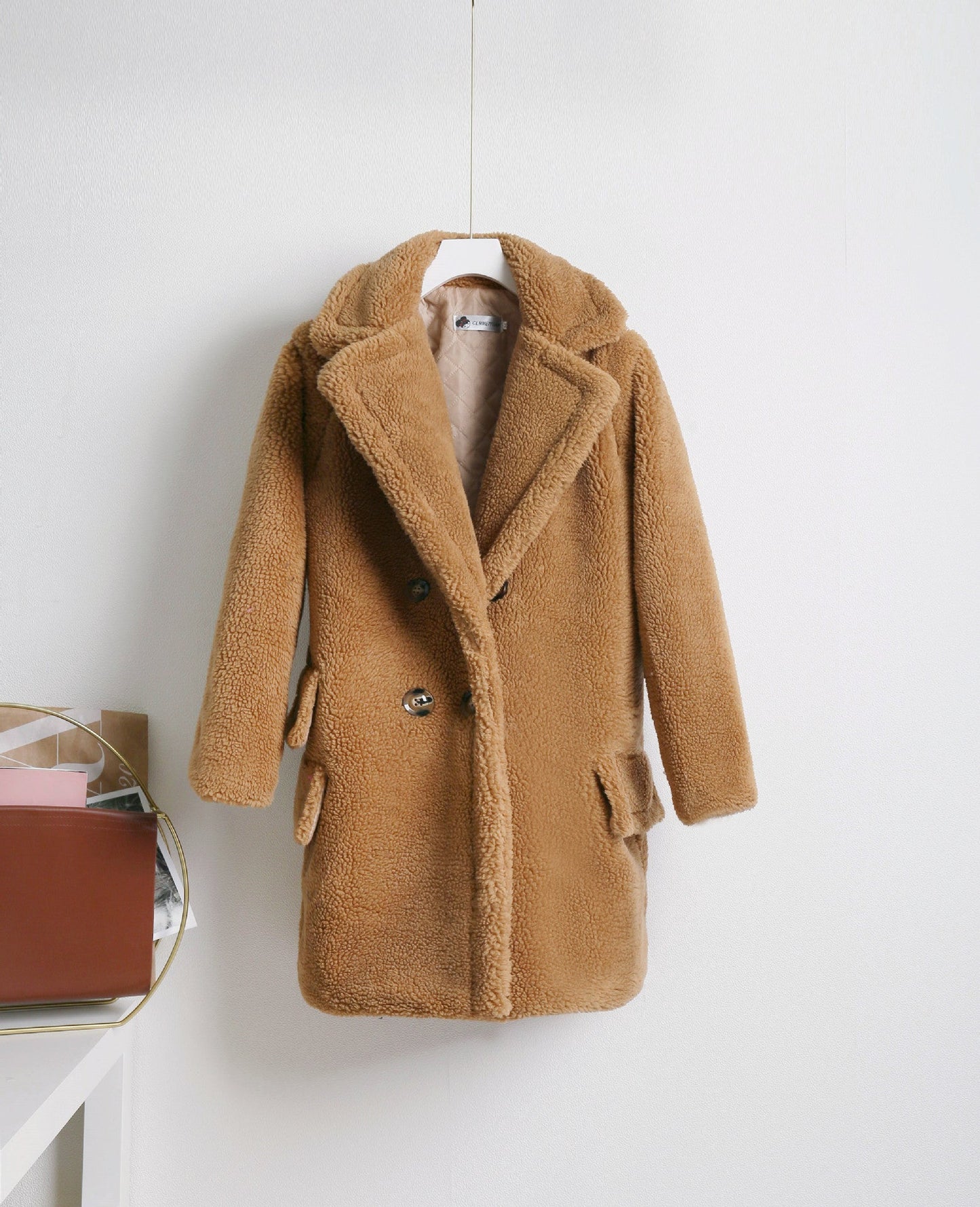 Women's Warm Winter Coat With Double Buttons