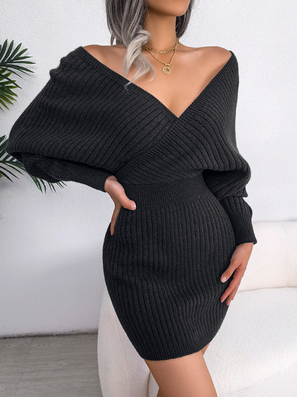 Women's Dress V-Neck Short Summer Dress