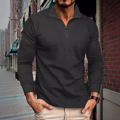 Men's Sports Pullover Short Zip Modern Fit