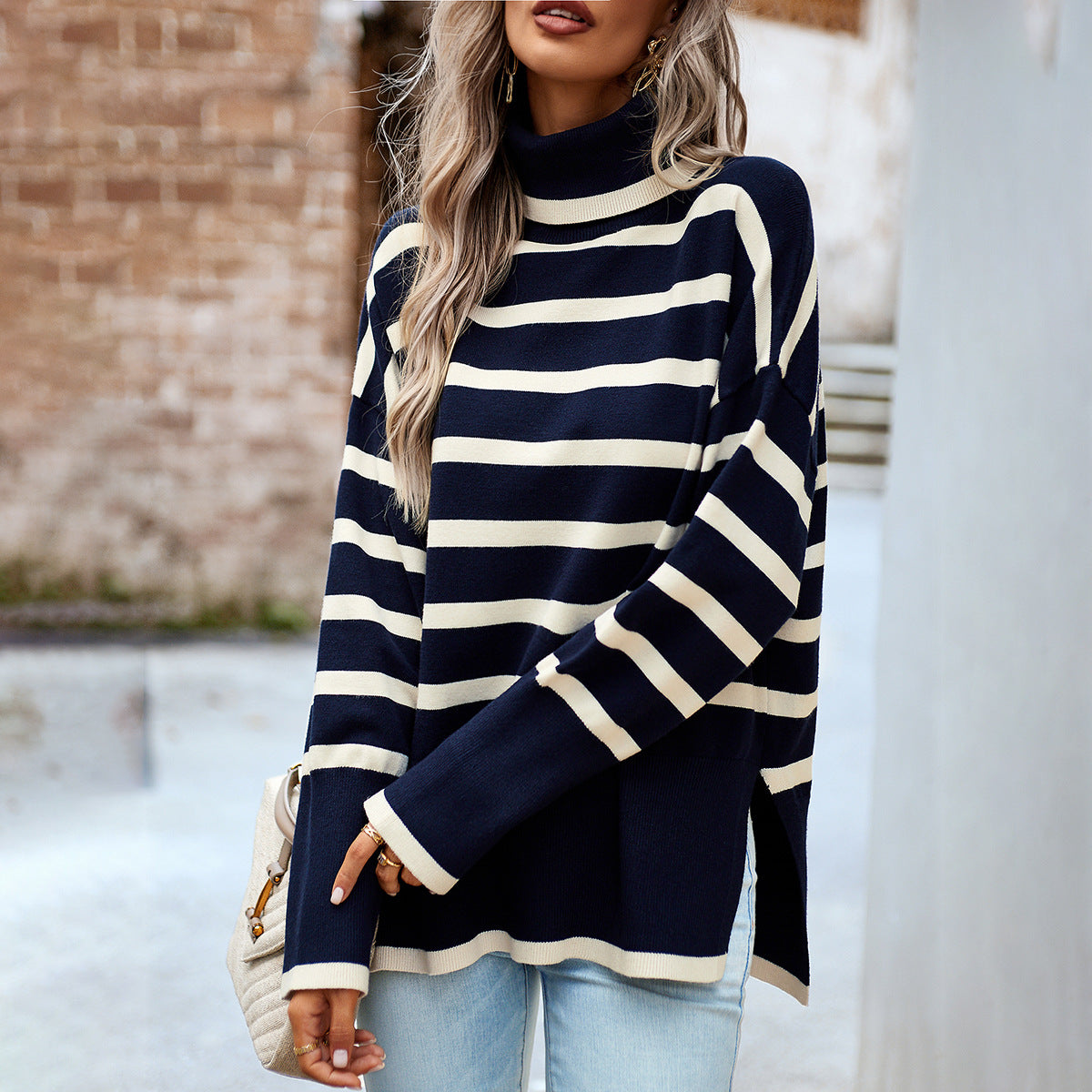 Stylish Striped Pullover Winter