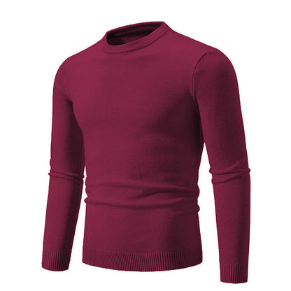 Fine Men's Round Neck Sweater Elegant Design