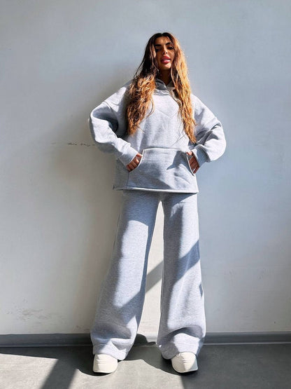 Women's Oversized Hoodie & Wide Leg Sweatpants Set