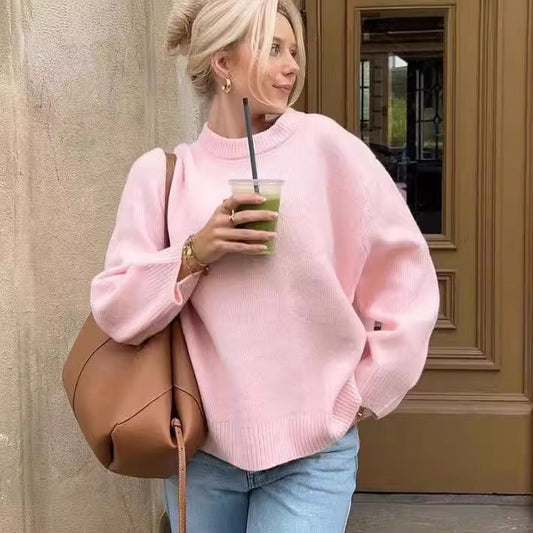 Damen Pullover Lässig Offene Schultern Trendy - IdealeKleiden