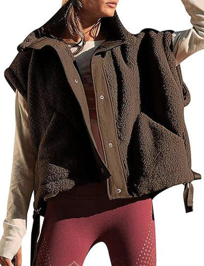 Damen Fleeceweste Modern Trendy