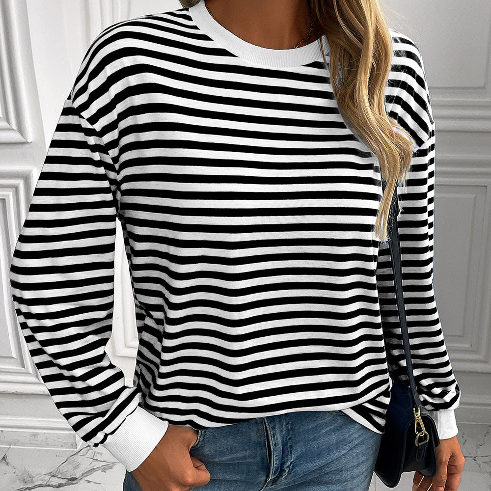 Women's Sweater Vertical Stripes Comfortable Oversized