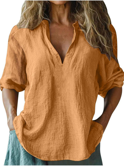 Women's Linen Blouse Summer Light
