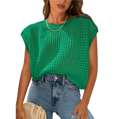 Damen Stricktop Lässig Luftig Sommer
