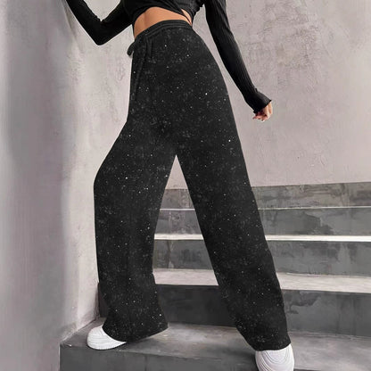 Elegant Maxi Dress Glitter Effect Elastic