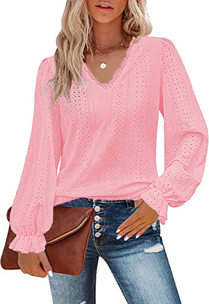 Women's Blouse Romantic Lace Trendy