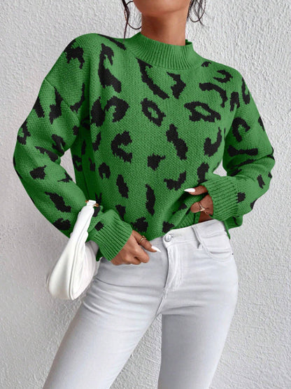 Women's Sweater Animal Print Comfortable Elegant