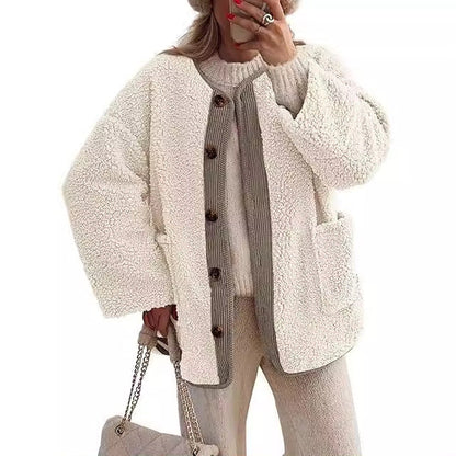 Women's Teddy Jacket Soft Plush Look